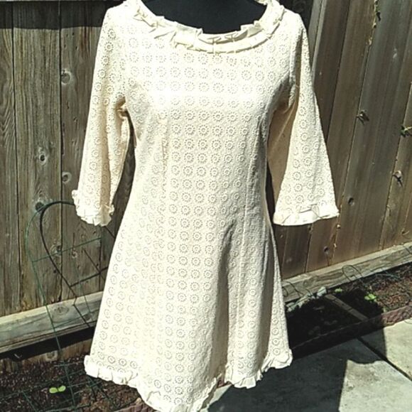Nick & Mo cream cottagecore picnic dress - Picture 1 of 16